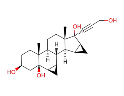 17α-(3-hydroxy-1-propinyl)-6β,7β;15β,16β-dimethylene-5β-androstane-3β,5,17β-triol