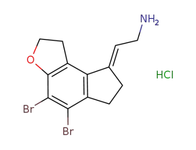 (2E)-2-(4,5-dibromo-1,2,6,7-tetrahydro-8H-indeno[5,4-b]furan-8-ylidene)ethanamine hydrochloride